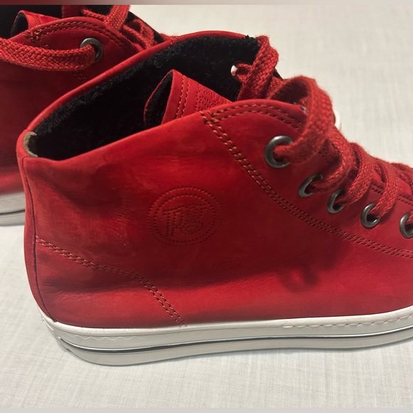 Paul Green Men’s Red Nubuck Shoes - Picture 8 of 13